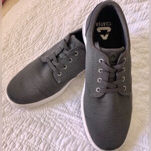 Travis Mathew Cuater Men's Knit Golf Shoes - Dark Gray with White Sole and Cleat